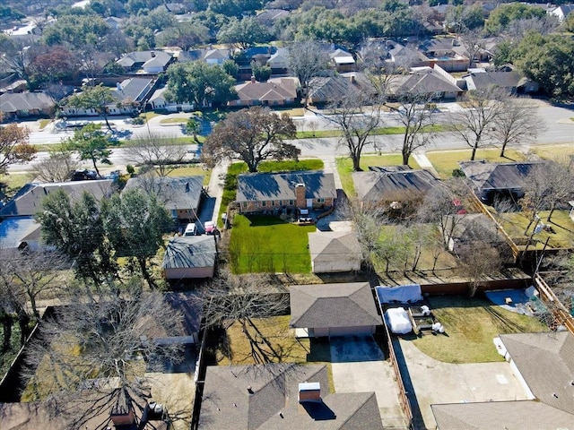 birds eye view of property featuring a residential view