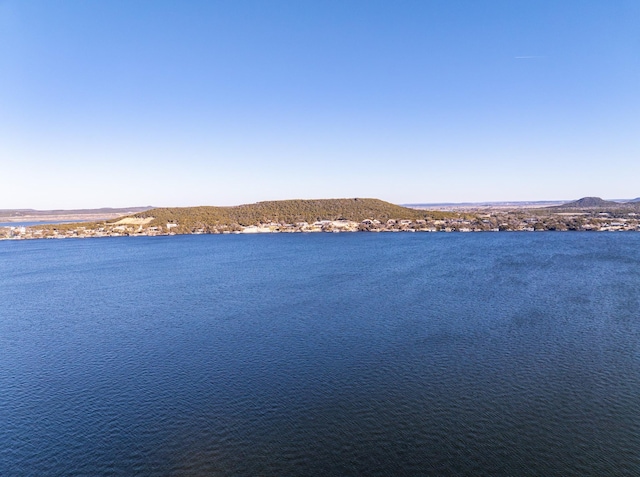 property view of water featuring a mountain view