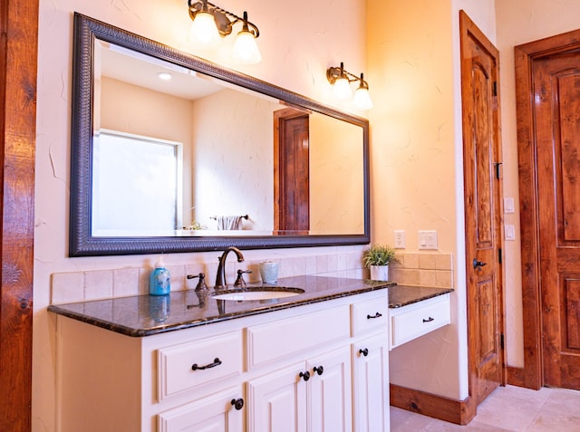 bathroom featuring vanity