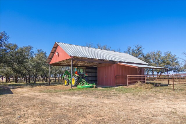 view of stable