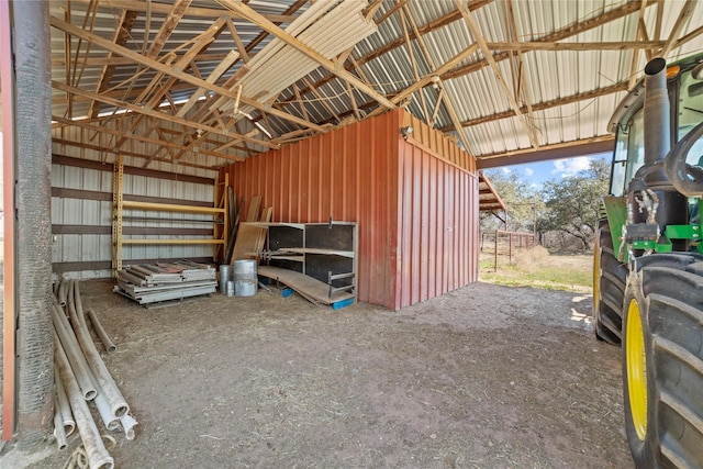 view of stable