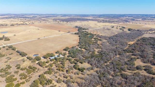 bird's eye view featuring a rural view