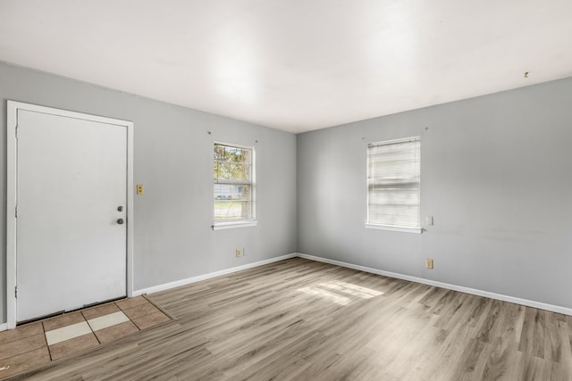 entrance foyer featuring light hardwood / wood-style flooring