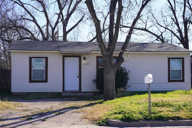 view of ranch-style house