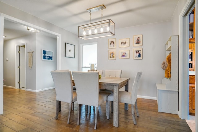 view of dining area