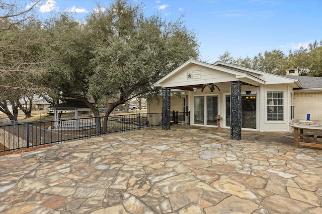 view of patio / terrace with ceiling fan