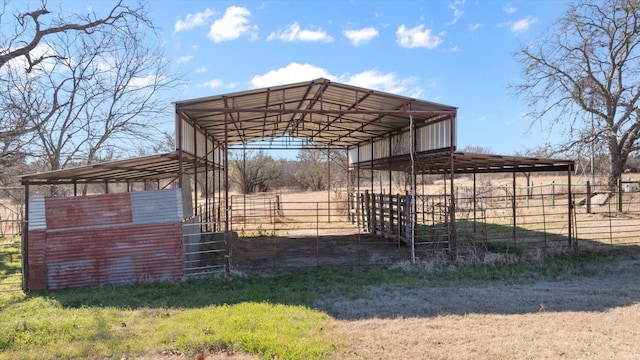 view of stable