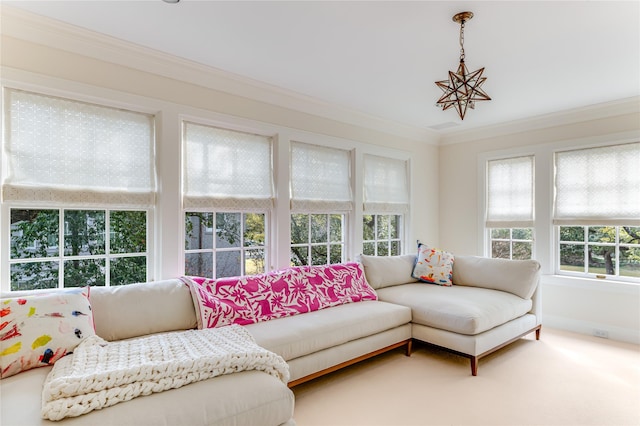 view of sunroom