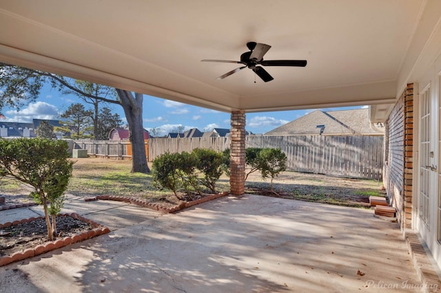 173 Southwood Dr, Bossier City, LA 71111 - view of patio / terrace featuring ceiling fan