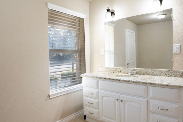 bathroom with vanity