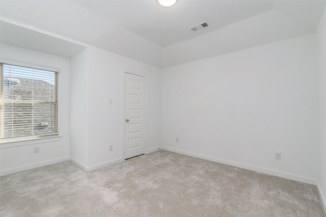 full bathroom featuring toilet,  shower combination, visible vents, and vanity