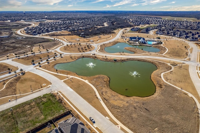 drone / aerial view with a residential view