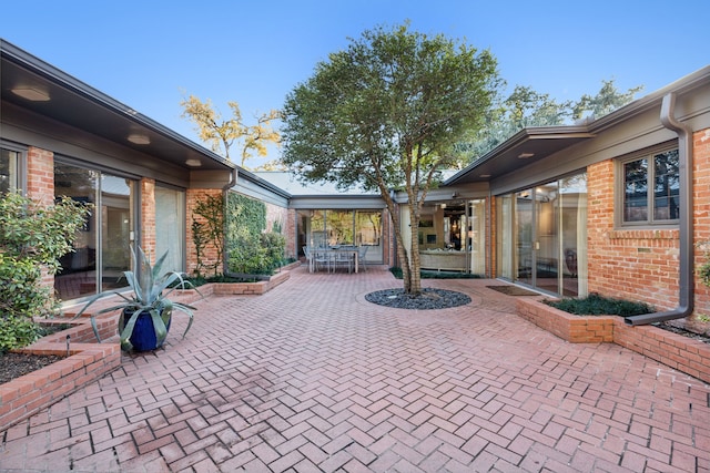 view of patio with outdoor dining space