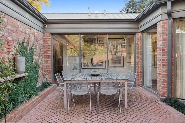 view of patio / terrace featuring outdoor dining space