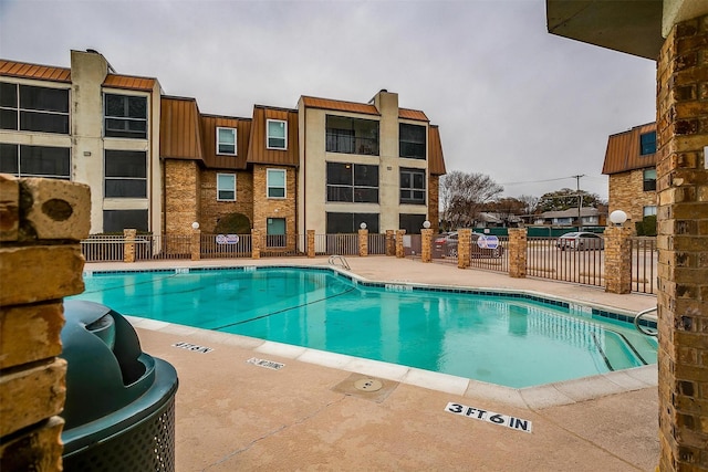 view of pool