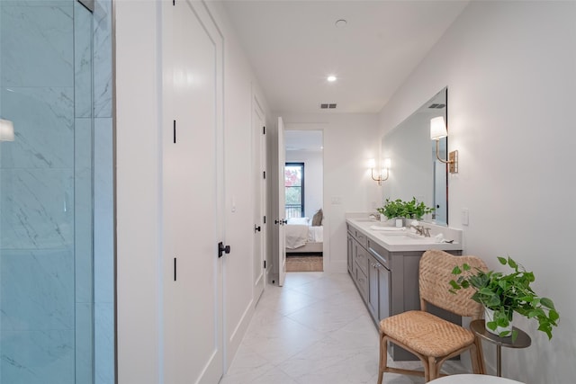 bathroom featuring vanity