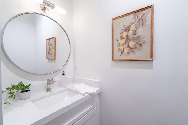 bathroom featuring vanity