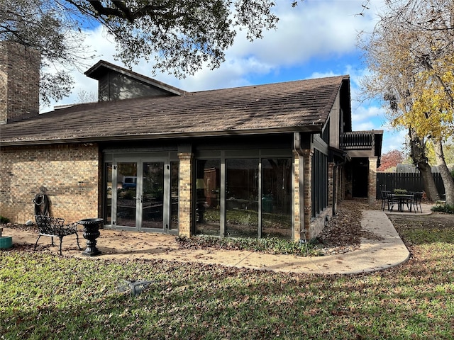 view of rear view of property