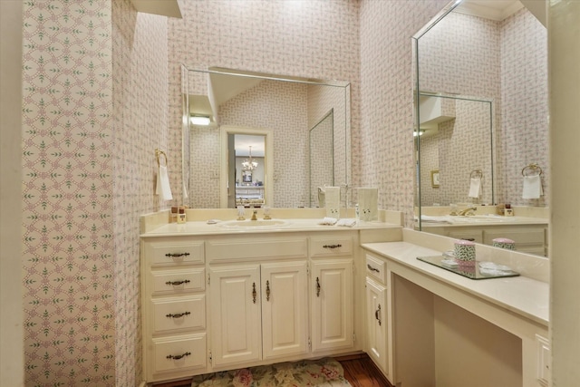 bathroom featuring vanity