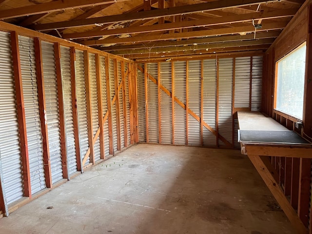 view of storage room