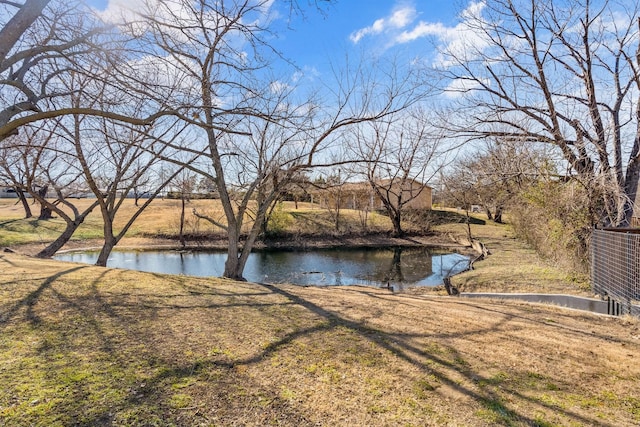 view of water feature