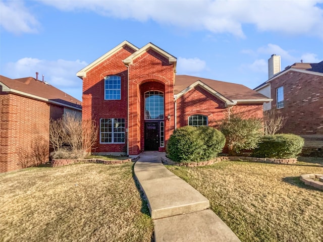 front of property with a front yard