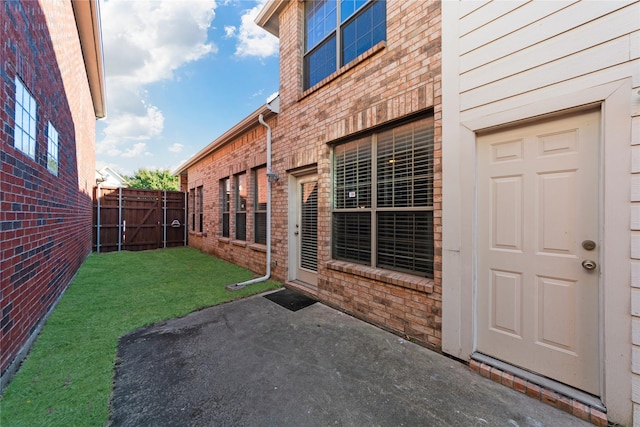 exterior space with a patio