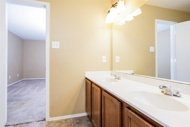 bathroom featuring vanity