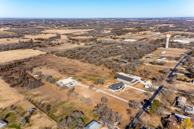 bird's eye view featuring a rural view and a desert view