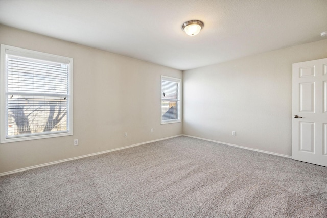 view of carpeted empty room