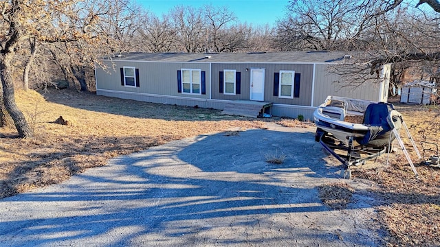 view of manufactured / mobile home