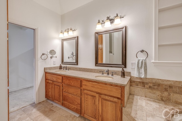 bathroom with vanity