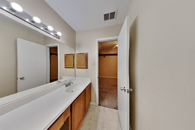 bathroom with vanity