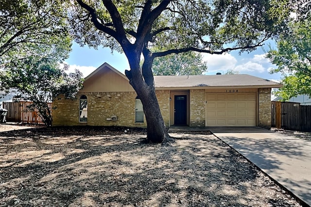 ranch-style house with a garage