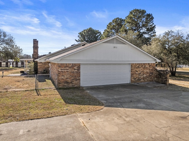 view of home's exterior featuring a garage