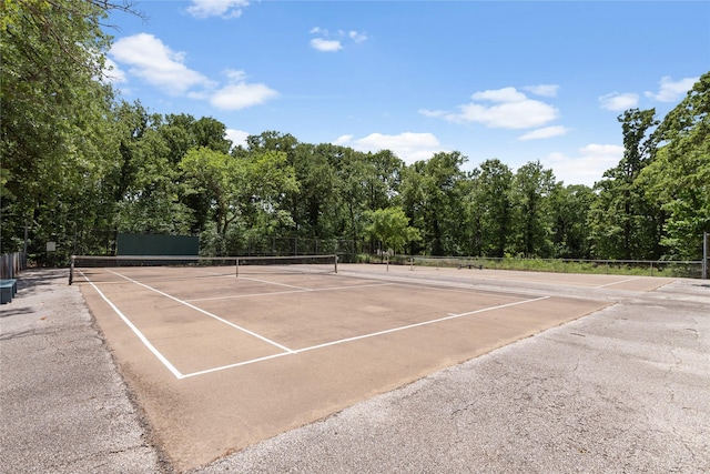 view of tennis court