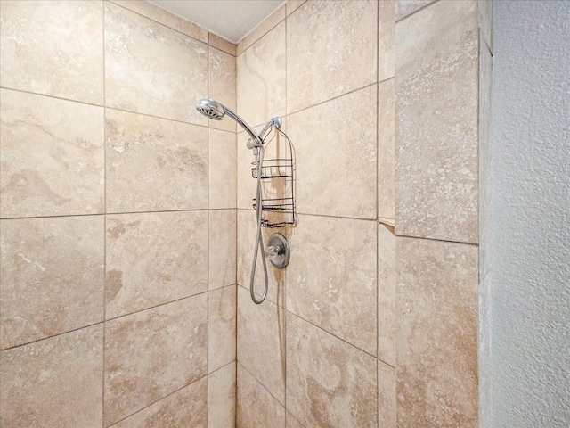 details featuring tiled shower