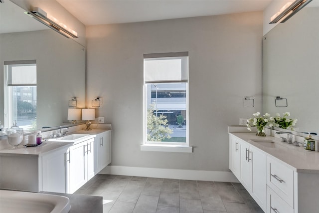 bathroom with vanity