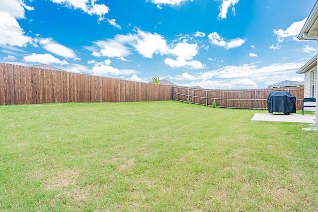 view of yard featuring a patio