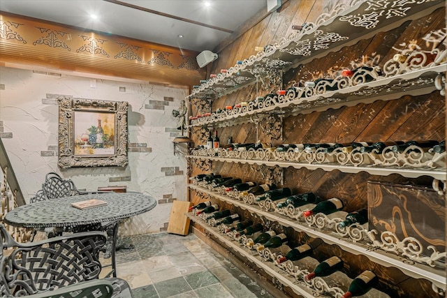 view of wine room