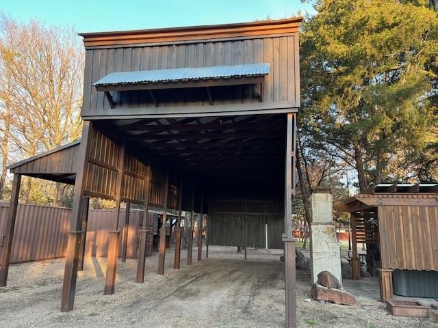 view of stable