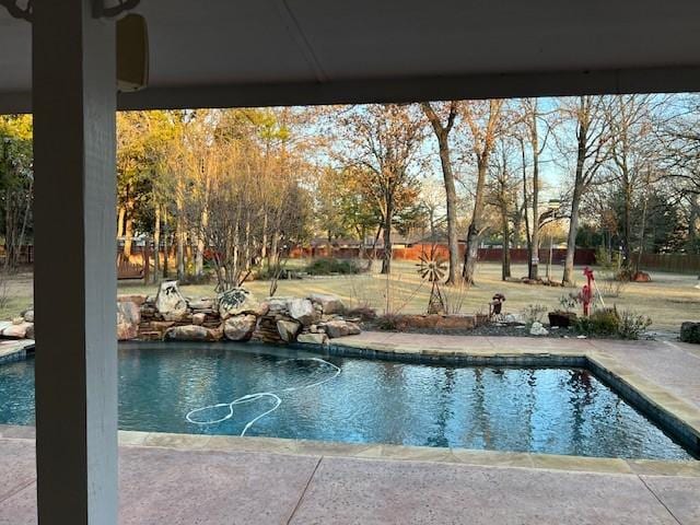 view of pool with a patio area