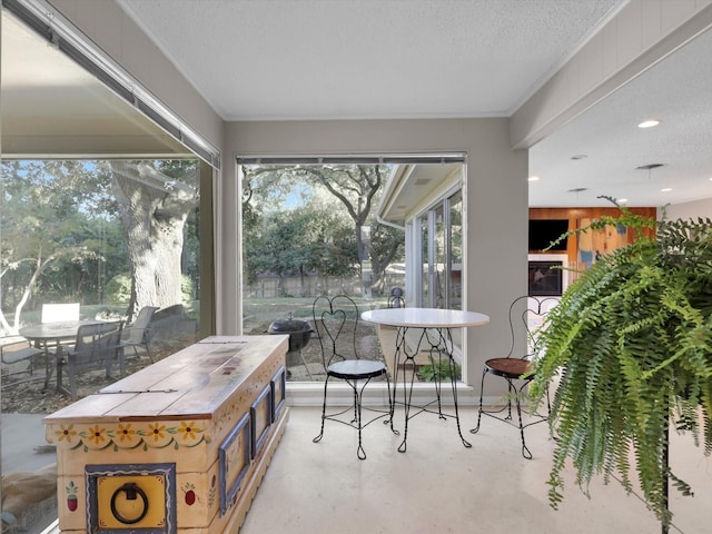 view of sunroom