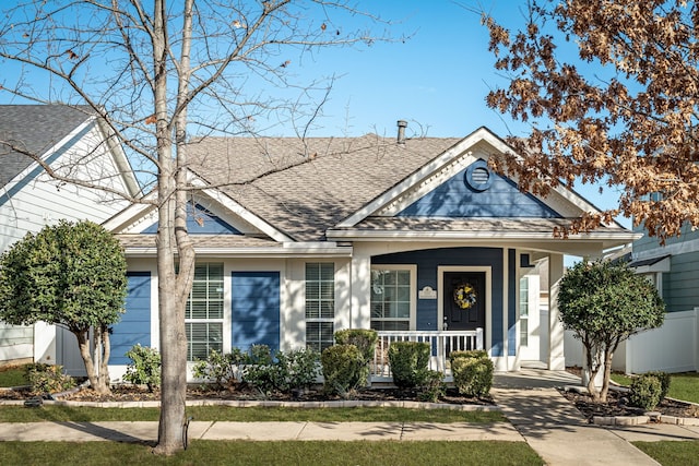 view of front of house with covered porch