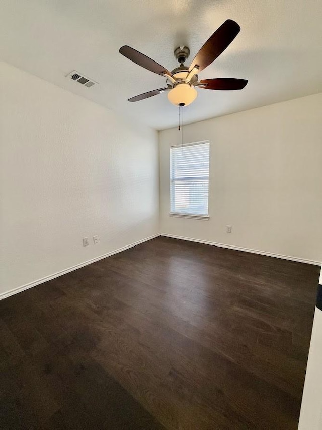 spare room featuring ceiling fan