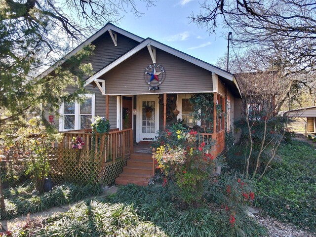 view of front of home