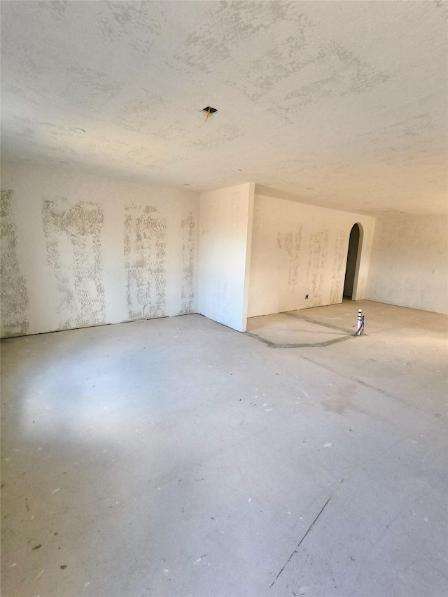 interior space with concrete floors