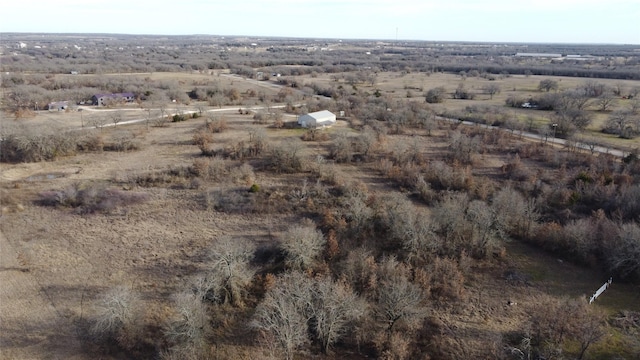 aerial view with a rural view