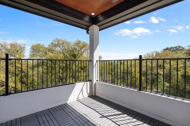 view of balcony