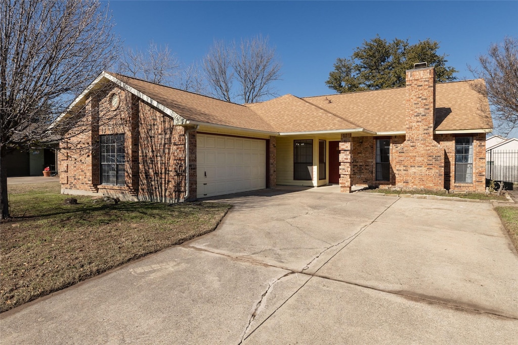 ranch-style house with a garage